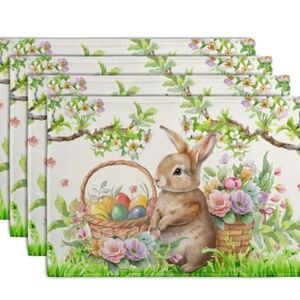 Easter Bunny Placemats Set Of 4